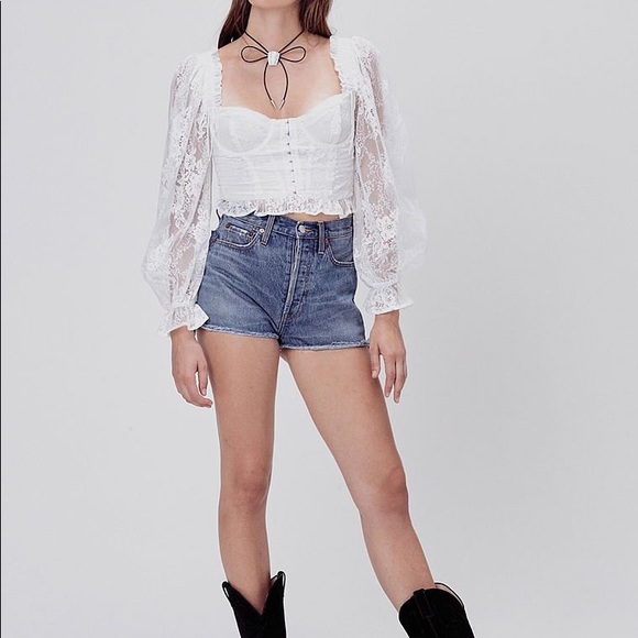 SOLD FOR LOVE & LEMONS Cheyenne Lace Bustier Top - Picture 11 of 16